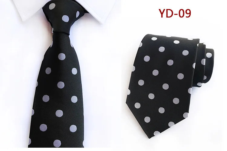 Elegant Polka Dot Silk Tie for Men