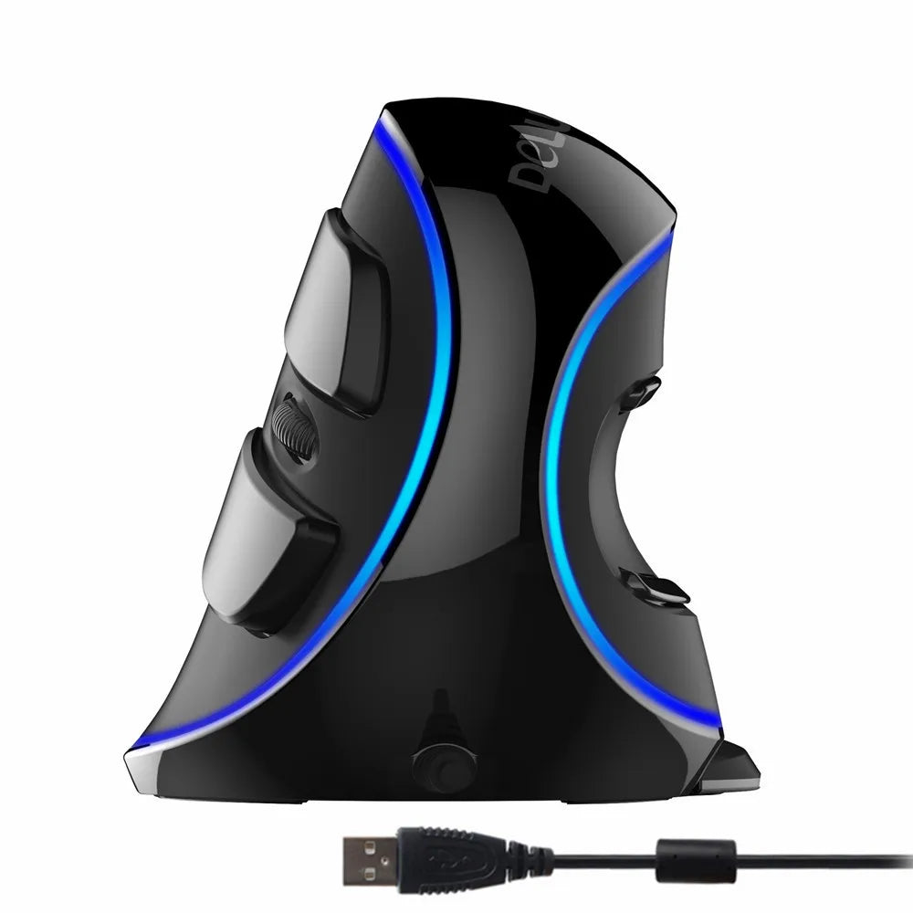 Premium Vertical Gaming Mouse - Ergonomic Wireless/Wired 4000 DPI RGB