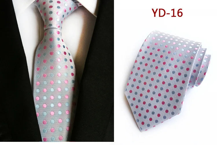 Elegant Polka Dot Silk Tie for Men