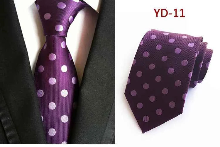 Elegant Polka Dot Silk Tie for Men