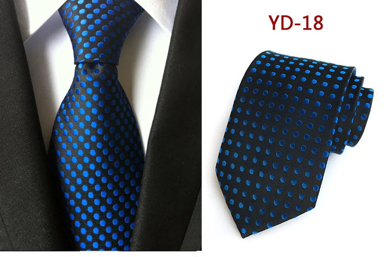 Elegant Polka Dot Silk Tie for Men