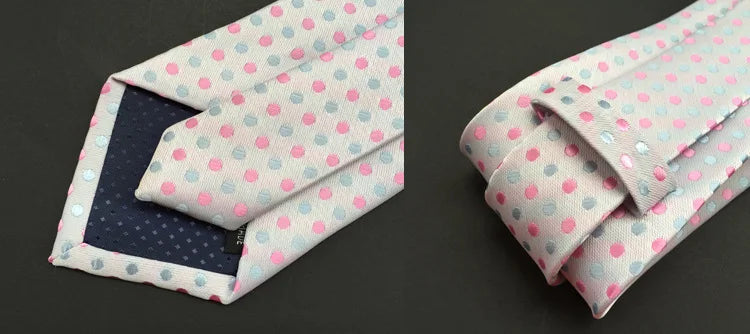 Elegant Polka Dot Silk Tie for Men