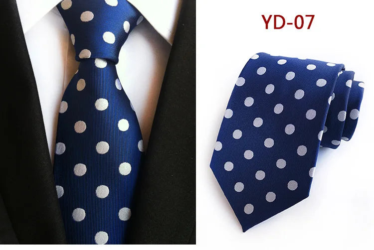 Elegant Polka Dot Silk Tie for Men