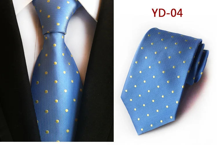 Elegant Polka Dot Silk Tie for Men