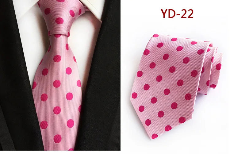 Elegant Polka Dot Silk Tie for Men