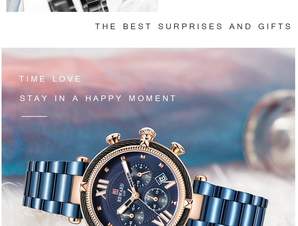 Premium Luxury Women's Quartz Watch - Waterproof & Elegant
