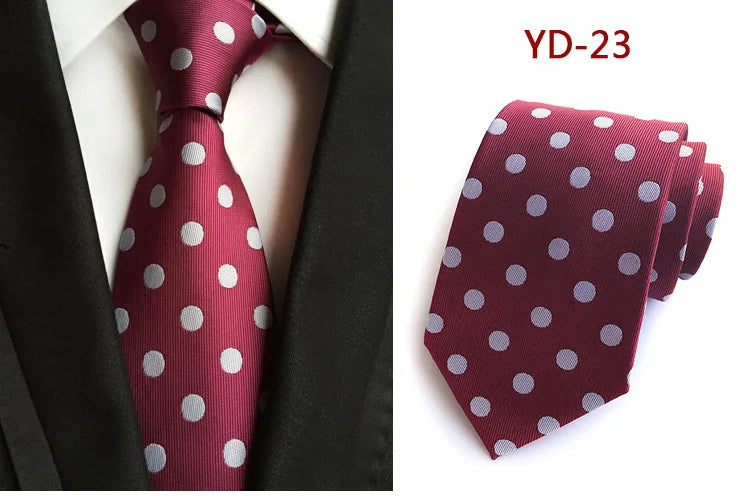 Elegant Polka Dot Silk Tie for Men