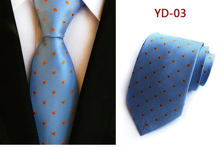 Elegant Polka Dot Silk Tie for Men