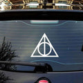 Premium Deathly Hallows Car Decal - Weatherproof Vinyl Sticker