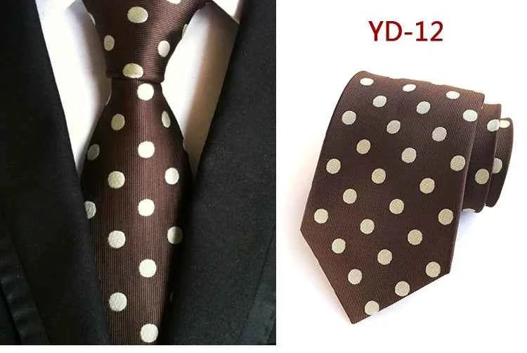 Elegant Polka Dot Silk Tie for Men