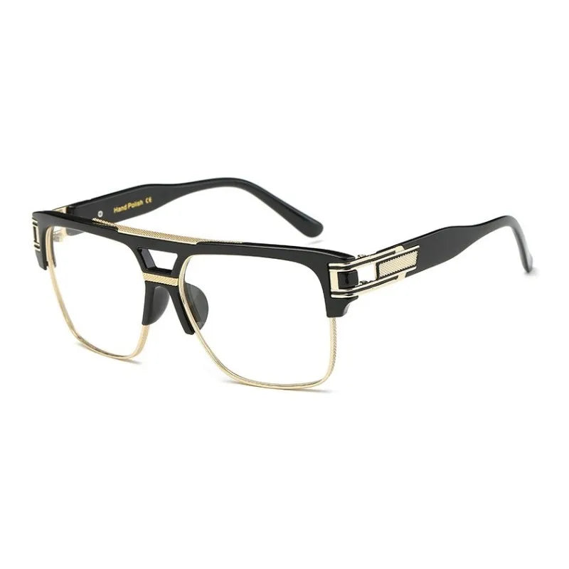 Vintage Retro Square Sunglasses - Luxury Mirrored Designer Shades