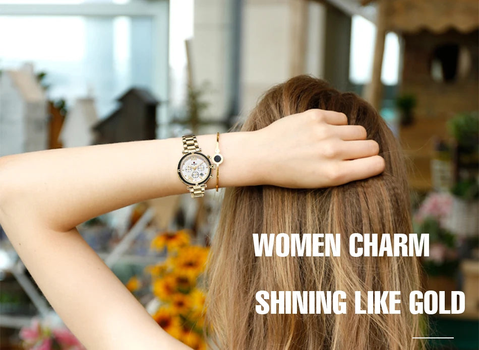 Premium Luxury Women's Quartz Watch - Waterproof & Elegant