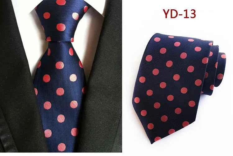 Elegant Polka Dot Silk Tie for Men
