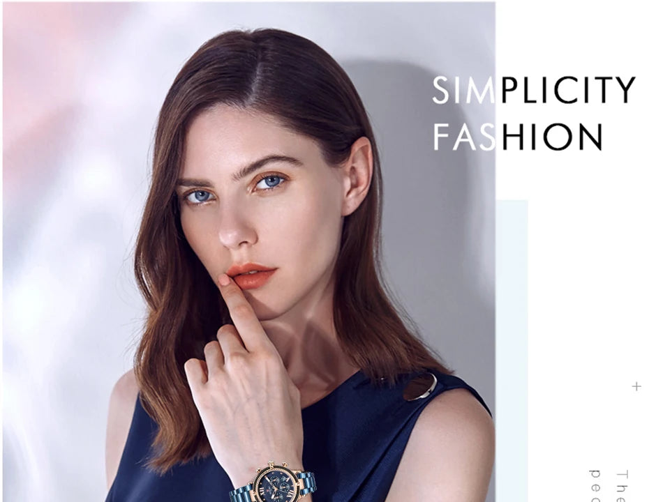 Premium Luxury Women's Quartz Watch - Waterproof & Elegant