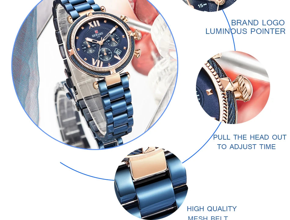 Premium Luxury Women's Quartz Watch - Waterproof & Elegant