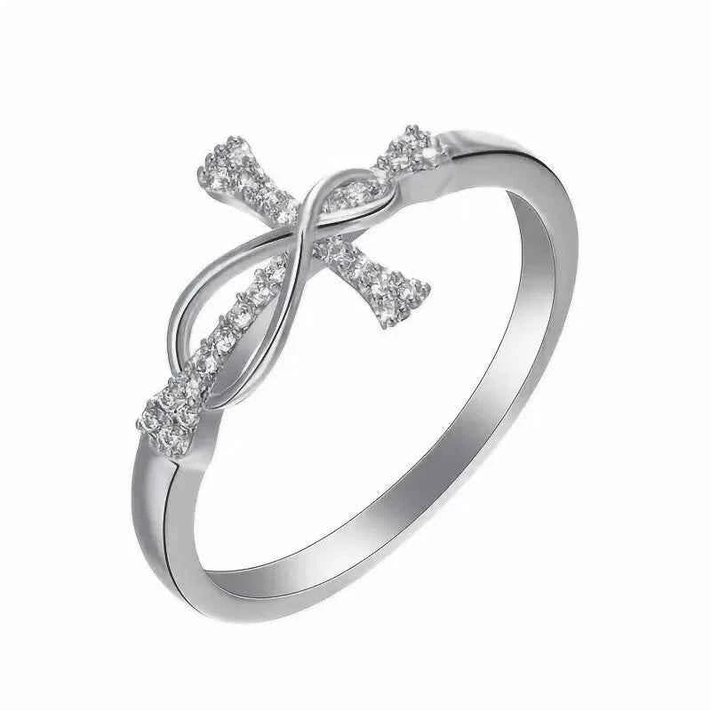H333 Religious Diamond Ring Yellow Gold Round Brilliant Cut Natural G Color Unisex For Ceremonies