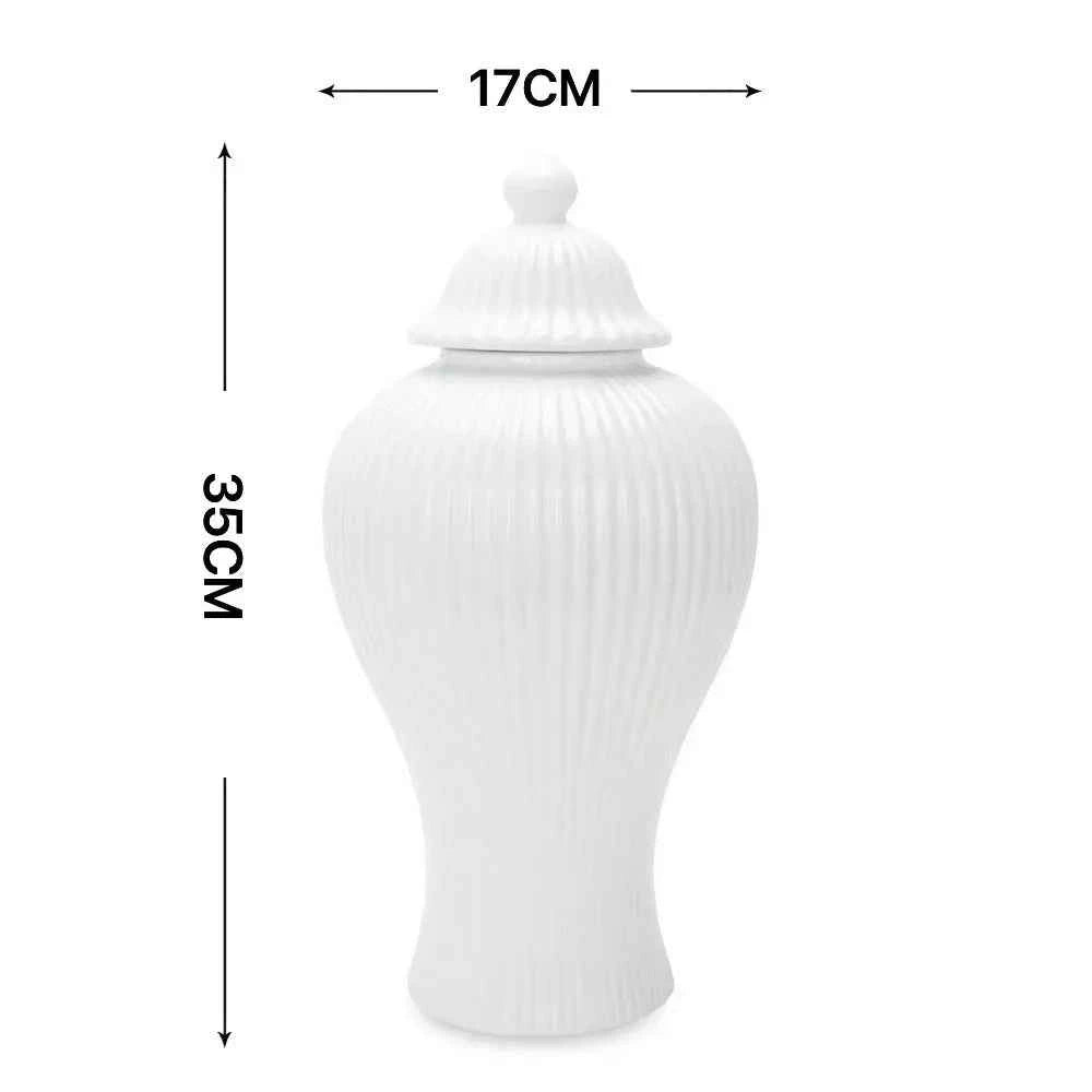 Elegant Ceramic Flower Vase - Light Luxury European Decor