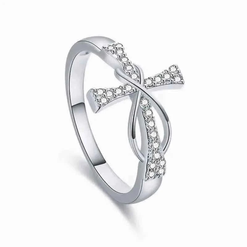 H333 Religious Diamond Ring Yellow Gold Round Brilliant Cut Natural G Color Unisex For Ceremonies