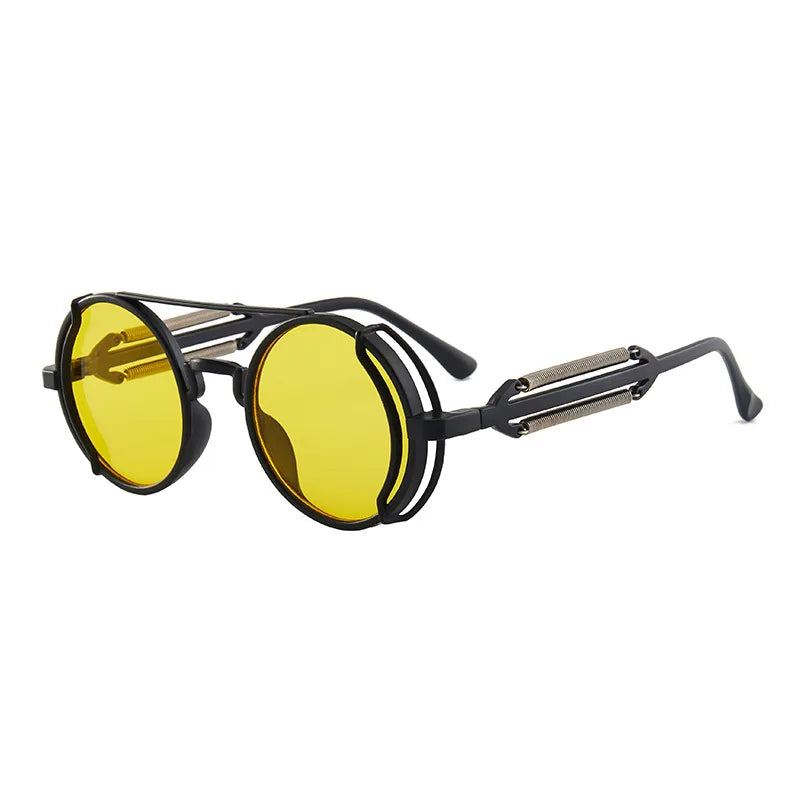 Classic Steampunk Sunglasses - Luxury Retro Round Frame