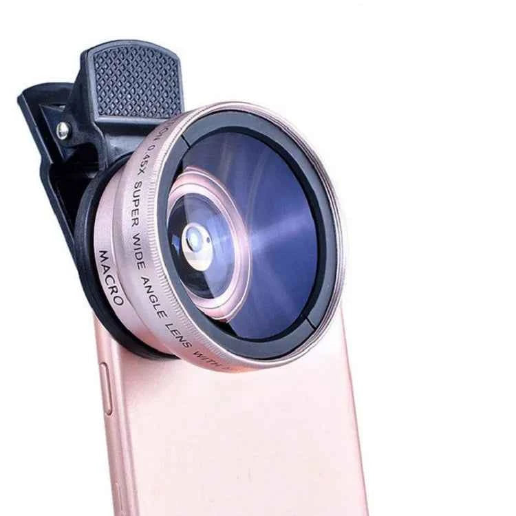 Universal Mobile Phone Lens - 0.45X Wide Angle & 12.5X Macro HD