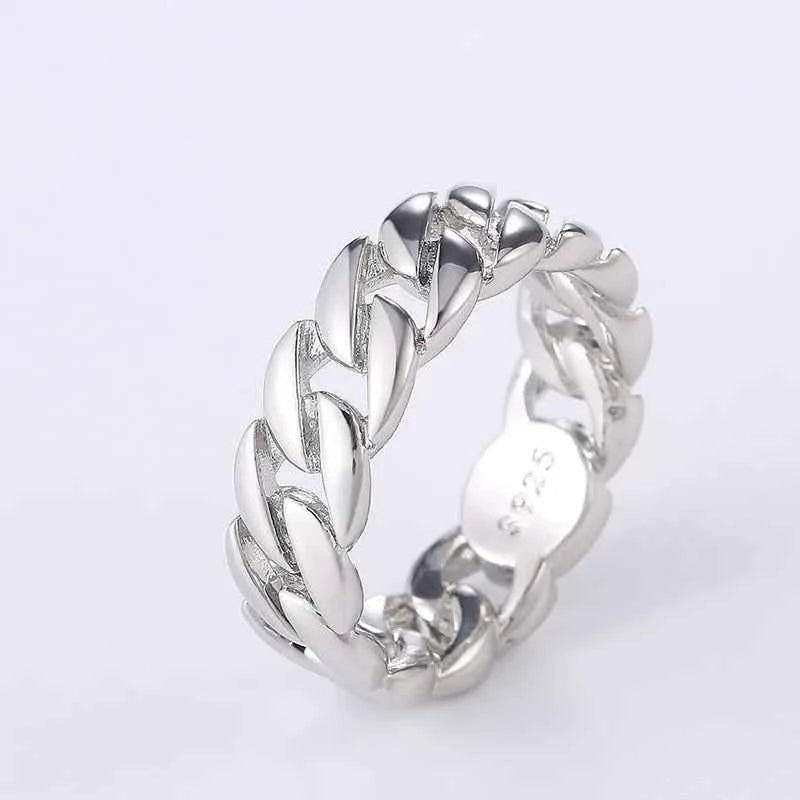 H179 Fashion Rings Alloy 18K Gold Plated Unisex Chain Design Gift Jewelry