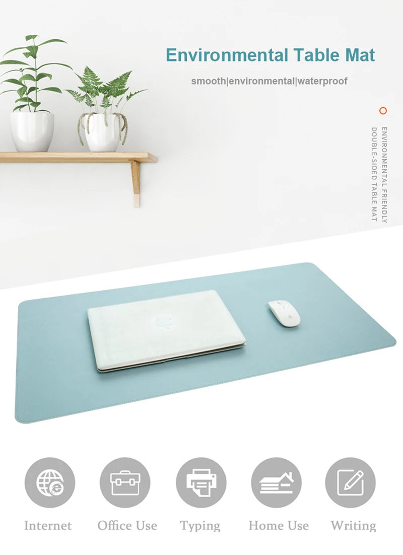 Premium Large Gaming Mouse Pad - Waterproof PU Leather Desk Mat