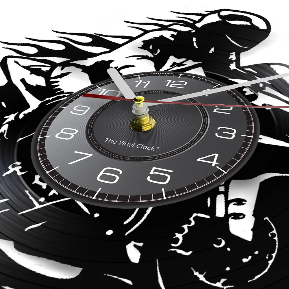 Professional Motorcycle Vinyl Wall Clock - Extreme Freestyle Decor