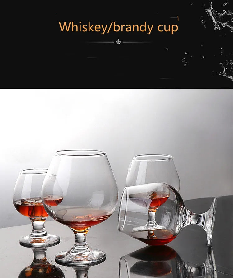 Elegant Lead-Free Wine Glass - Versatile Brandy Whiskey Cup