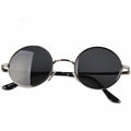 Classic Retro Round Polarized Sunglasses - UV400 Metal Frame