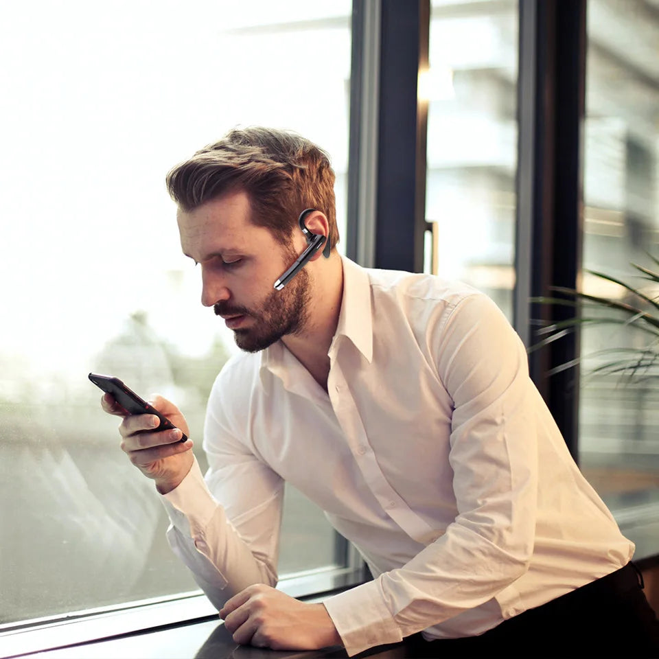 Premium Wireless Bluetooth Headset with Microphone & Noise Cancellation