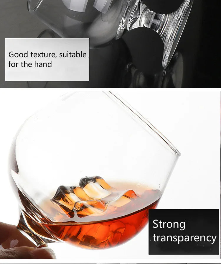 Elegant Lead-Free Wine Glass - Versatile Brandy Whiskey Cup