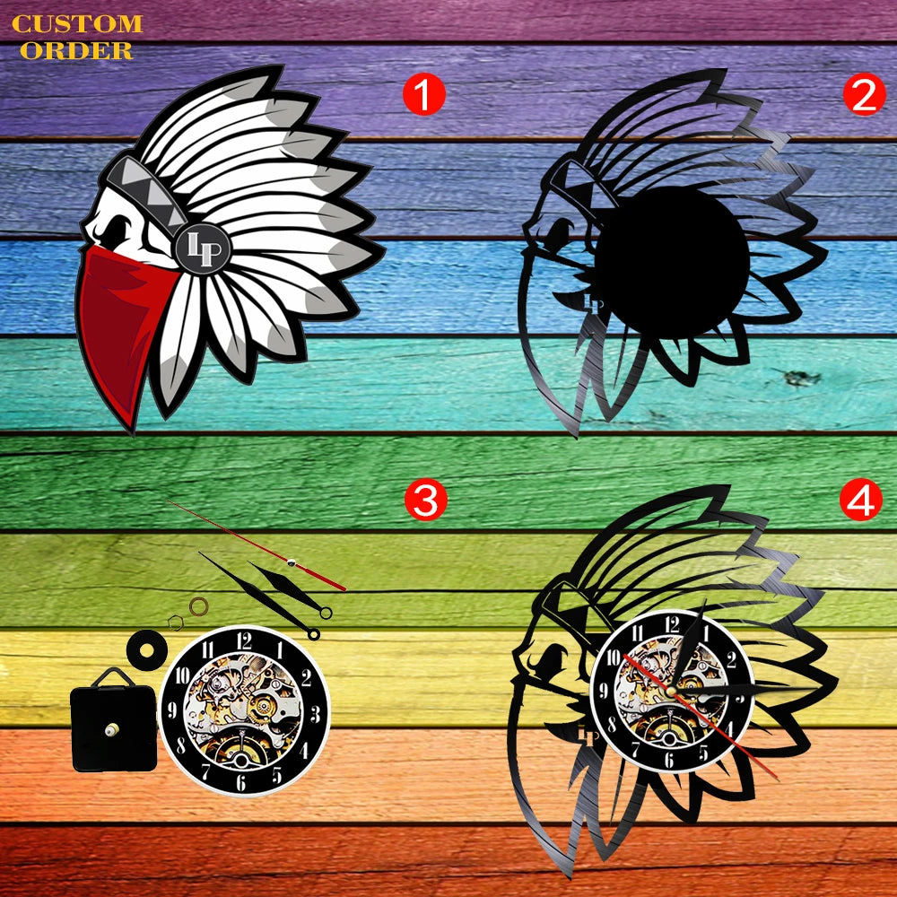 Professional Motorcycle Vinyl Wall Clock - Extreme Freestyle Decor