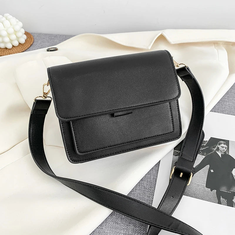 Elegant Designer Small Handbag - Premium PU Leather