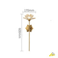 Elegant Crystal Wall Lamp - Lotus Shape LED Mirror Light