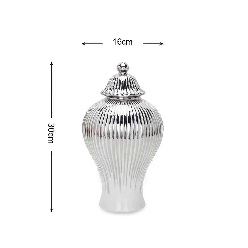 Elegant Ceramic Flower Vase - Light Luxury European Decor