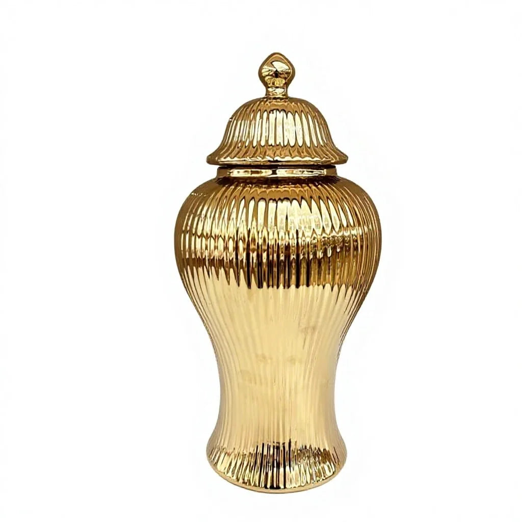 Ceramic Flower Vase - Light Luxury European Tabletop Vase & Storage Jar - Tulique