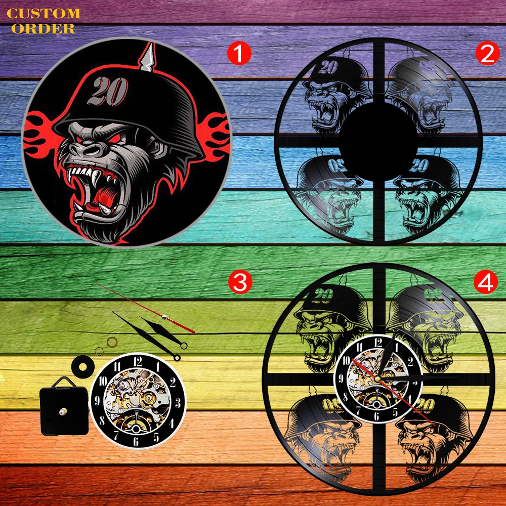 Professional Motorcycle Vinyl Wall Clock - Extreme Freestyle Decor