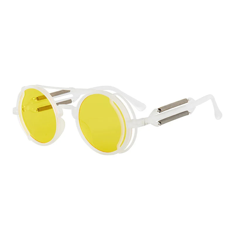 Classic Steampunk Sunglasses - Luxury Retro Round Frame