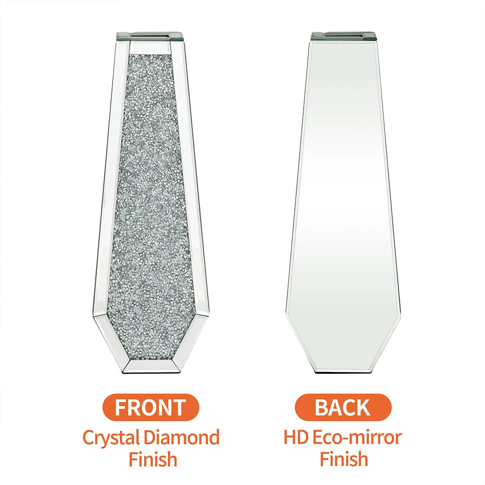 Luxury Floor Mirror Vase - Tall Decorative Glass Floor Vase for Elegant Indoor Decor - Tulique