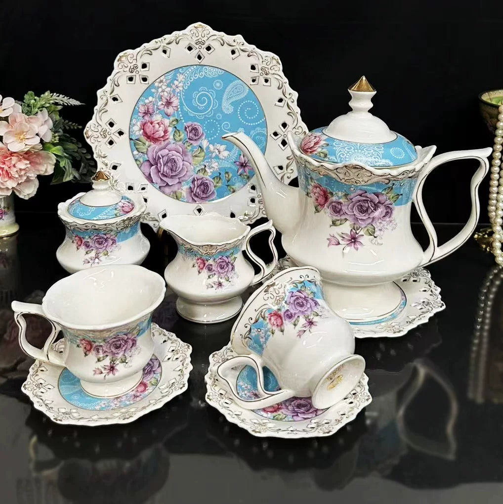 Elegant Palace Style Tea Set - Premium Porcelain Collection