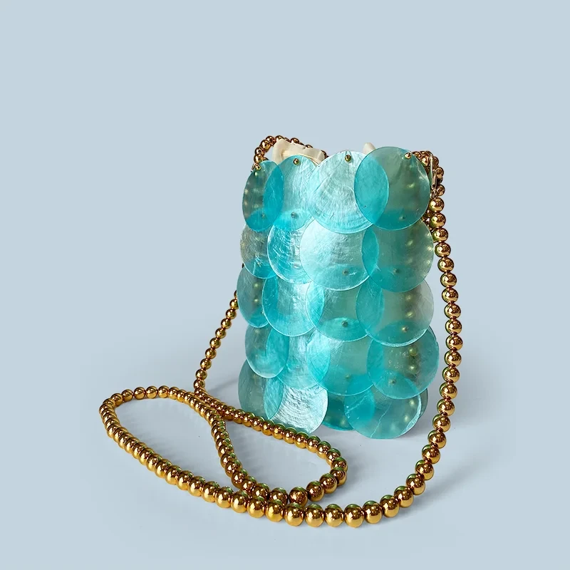 Elegant Sparkle Bead Bag - Handmade Mermaid Princess Design