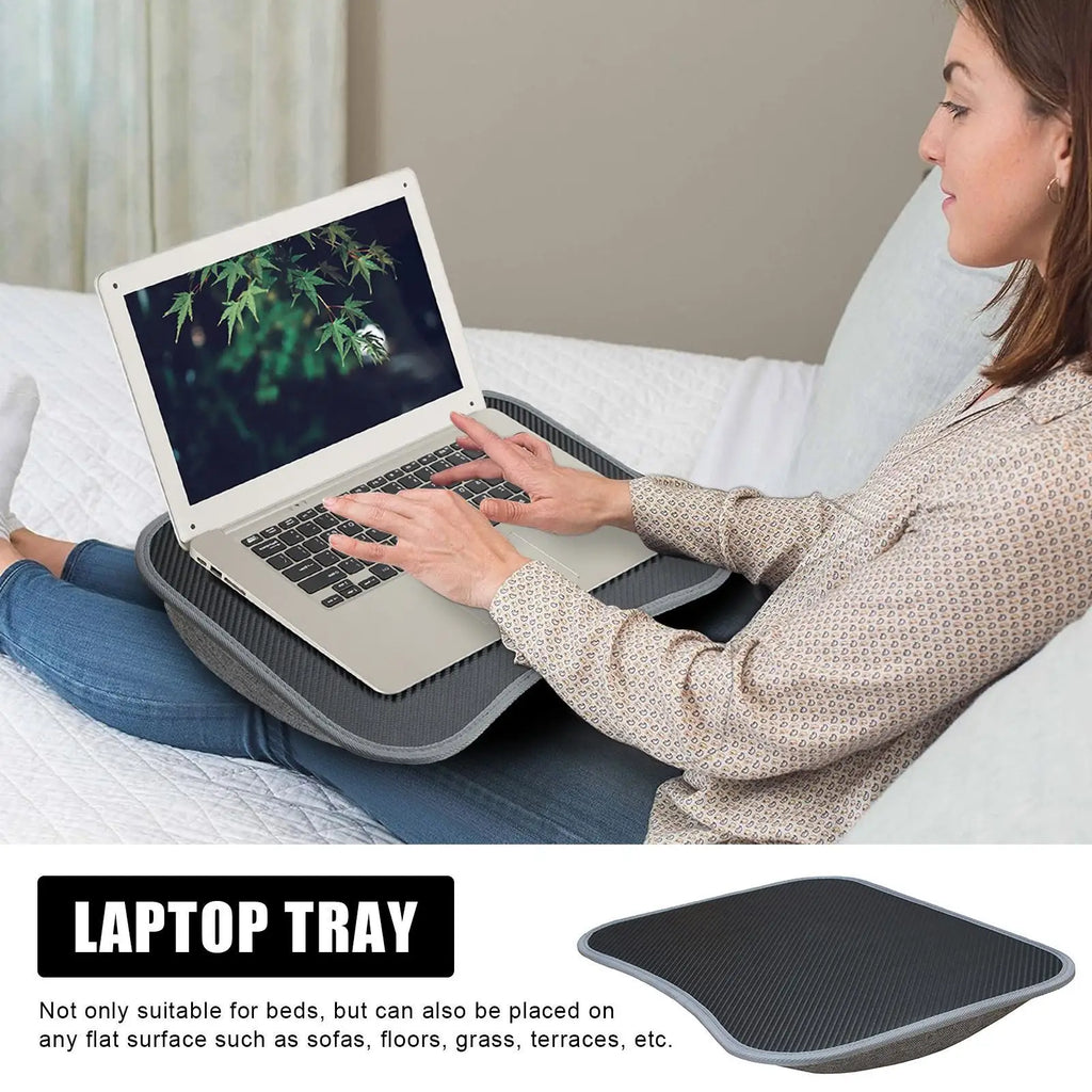 Premium Laptop Lap Desk - Soft Pillow Cushion & Multifunctional
