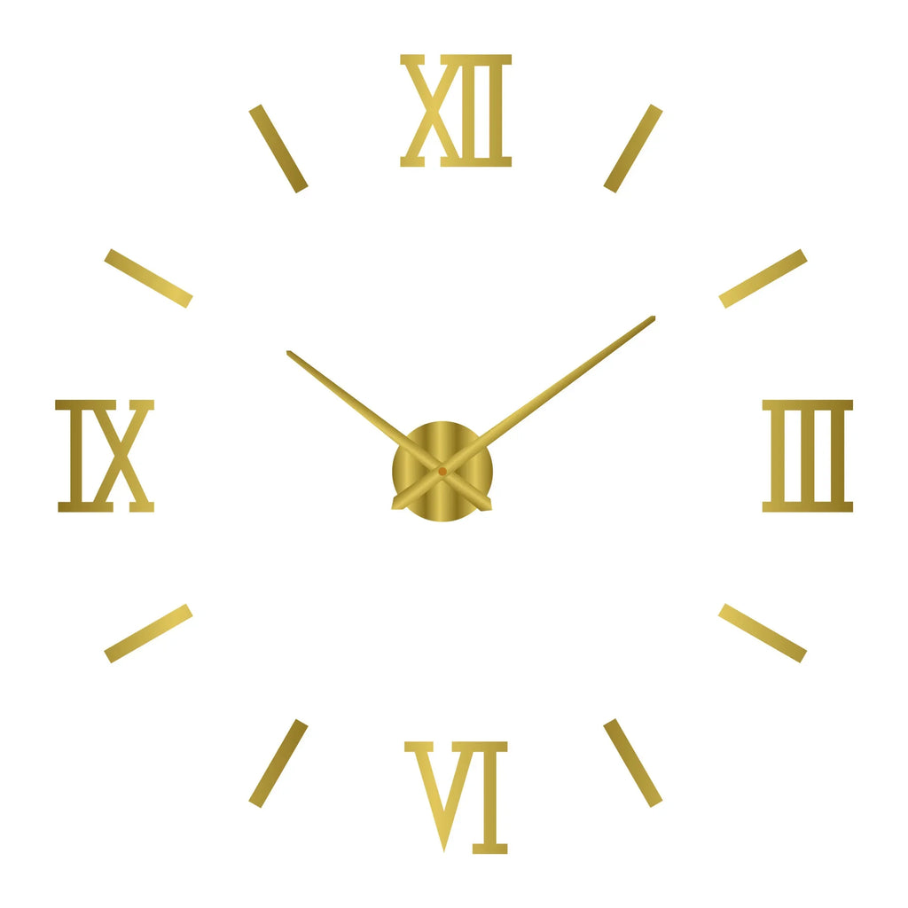 Elegant Modern Large Wall Clock - 3D DIY Quartz Design