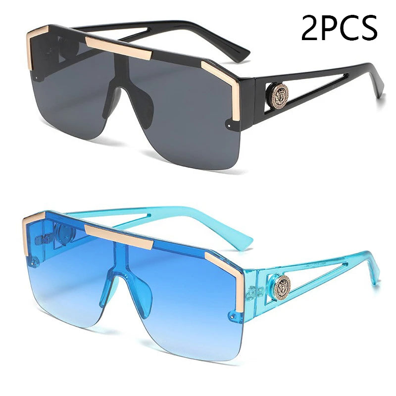Premium Oversized Square Sunglasses - UV400 Gradient Lenses