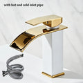 Elegant Waterfall Kitchen Faucet - Dual Control Stainless Steel