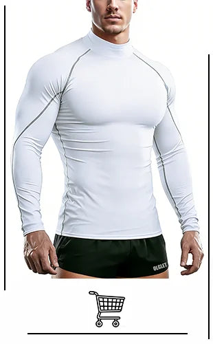 Premium Mens Compression Long Sleeve - Quick Dry Spider Print
