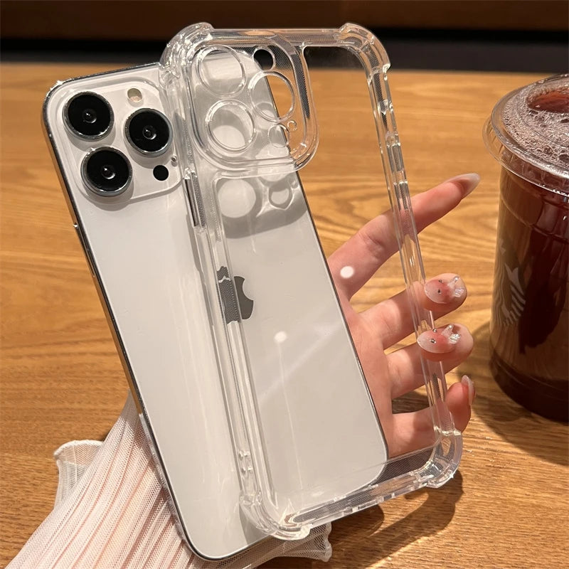 Luxury Shockproof iPhone Case - Clear Bumper Cover