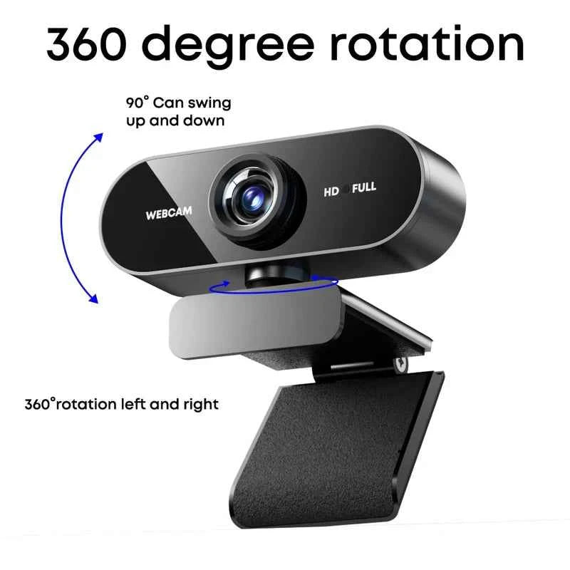 Professional Auto Focus Webcam - 1080P FHD USB Computer Camera