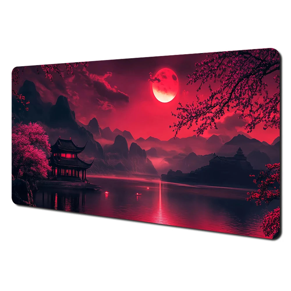 Premium Large Mouse Pad - Anti-Slip Art Landscape Desk Mat
