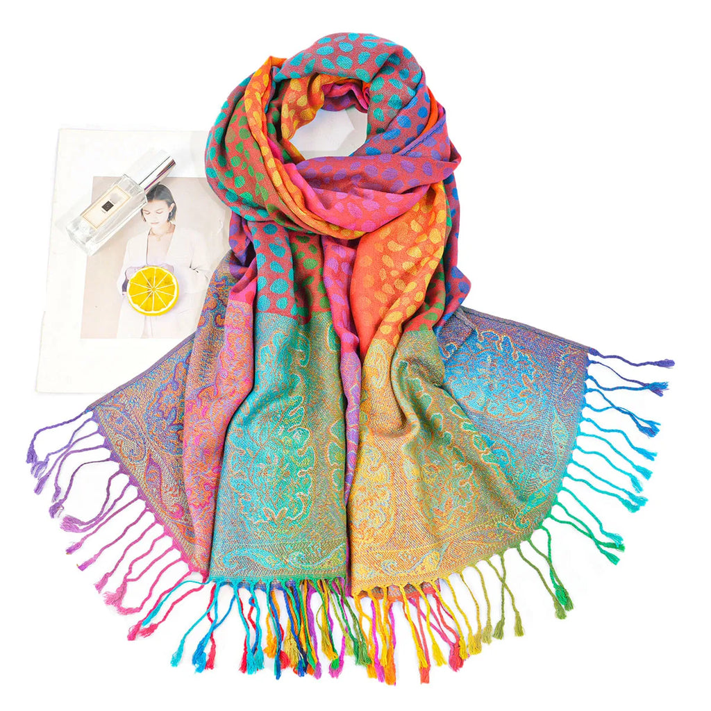 Luxury Silk Scarf - Elegant Satin Shawl & Pashmina Wrap